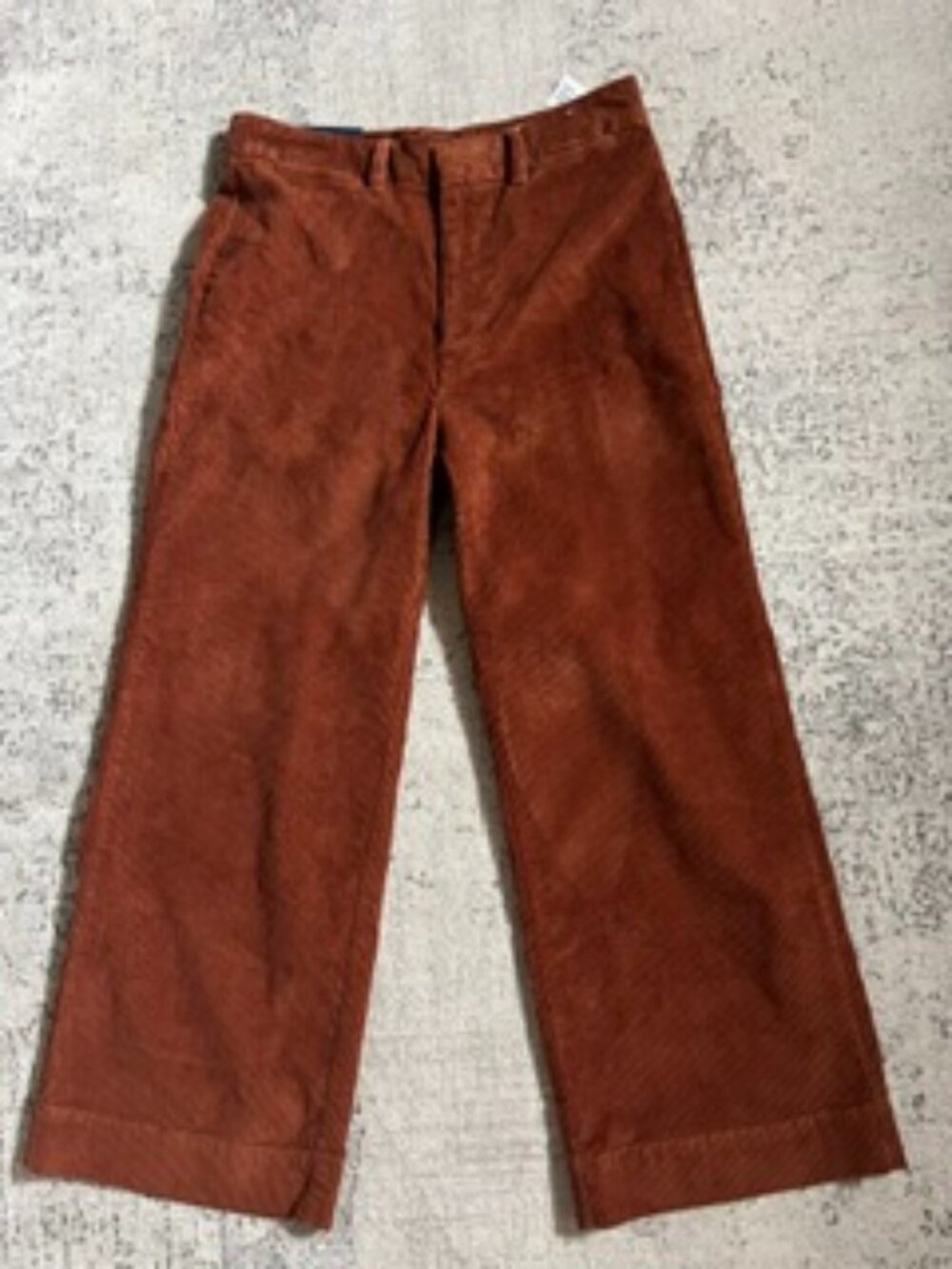 NWT GAP High Rise Wide-Leg Crop Stretch Corduroy Pants 8